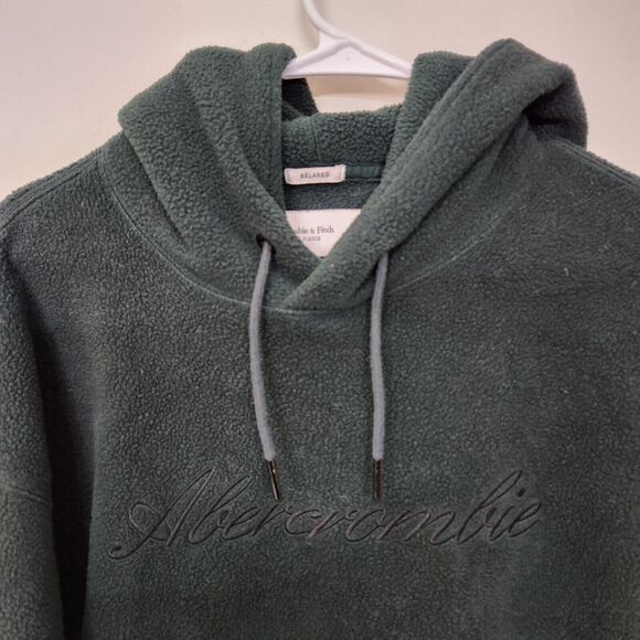 Abercrombie & Fitch Soft A&F Fleece Relaxed Hooded Woman's Medium 1287 - Picture 7 of 8